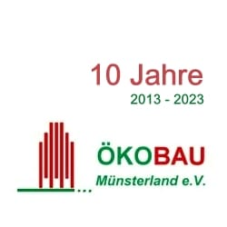 Logo Ökobau 10 Jahre